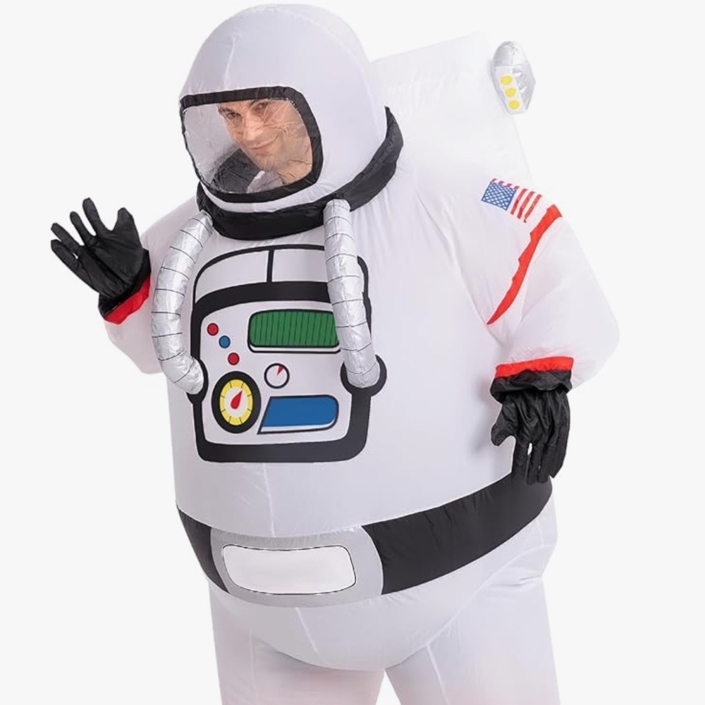 Spooktacular Creations Halloween Inflatable Costume Full Body NASA Astronaut
